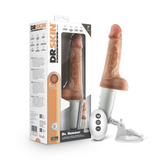 Dr. Skin -Dr. Hammer Rechargeable Thrusting Dildo with Handle and Remote Control 7in