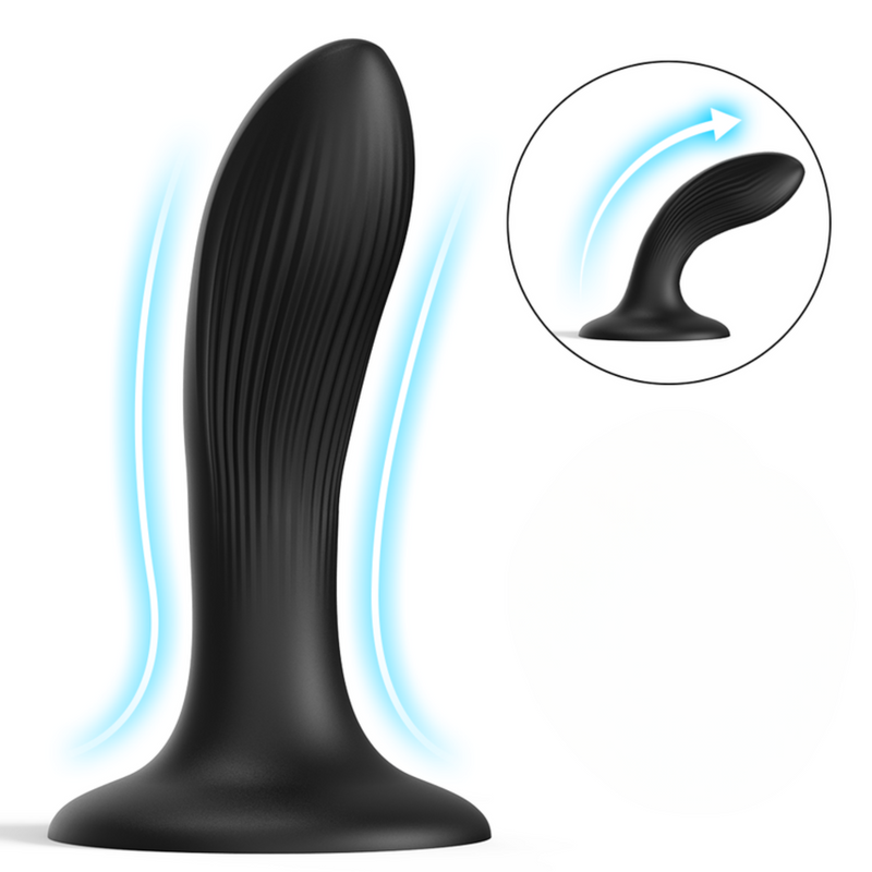 Curved Silicone Dildo with Suction Cup - Perfect for G-Spot Stimulation or Pegging!
