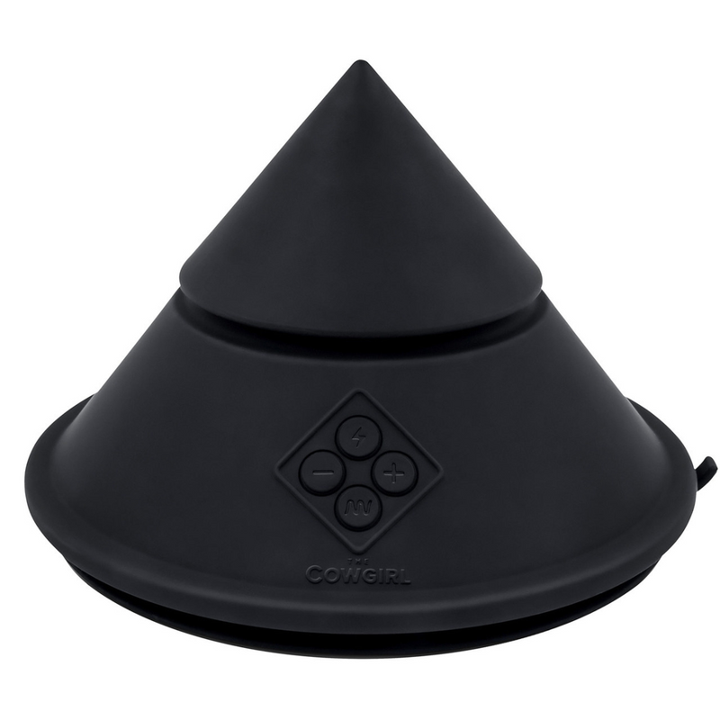 Cowgirl Cone Premium Sex Machine with Remote and App Control - Black