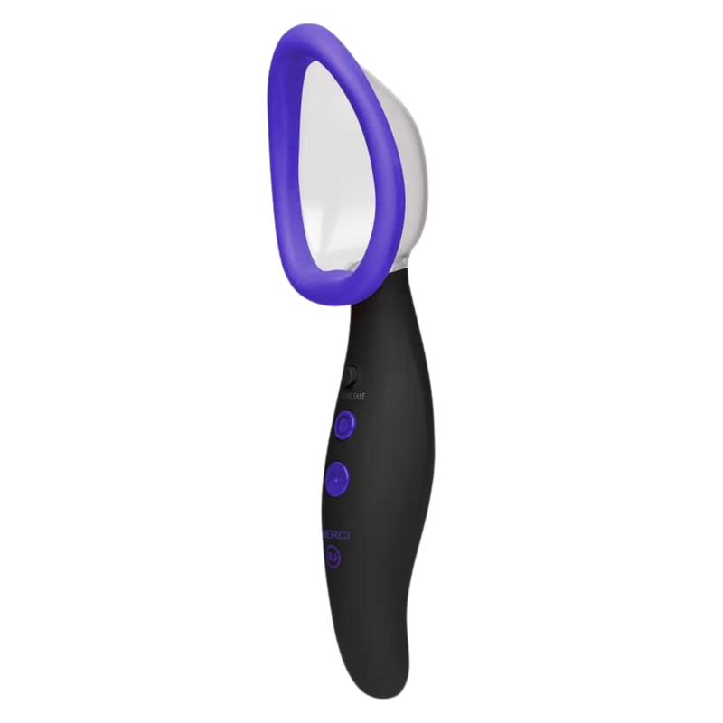 Merci Pumped Rechargeable Silicone Vibrating Pussy Pump