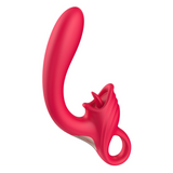 Dual Diva Delight -  Silicone Clit Licking & G-Spot Vibrator