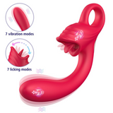 Dual Diva Delight -  Silicone Clit Licking & G-Spot Vibrator