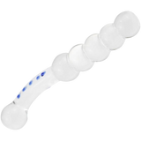 Dual-Ended Beaded G-Spot/P-Spot Glass Dildo