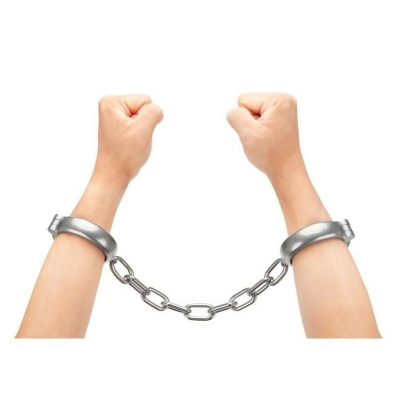 Prowler RED Heavy Duty Metal Handcuffs - Stainless Steel