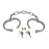 Prowler RED Heavy Duty Metal Handcuffs - Stainless Steel