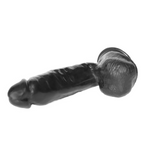 8.5 Inch Long Realistic Black Dildo With Balls For Deep Penetrative G-Spot & A-Spot Massage