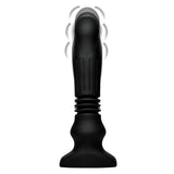 Swelling & Thrusting Silicone Butt Plug with Remote Control