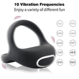 ADMIRE Dual Silicone Vibrating C-Ring with Remote
