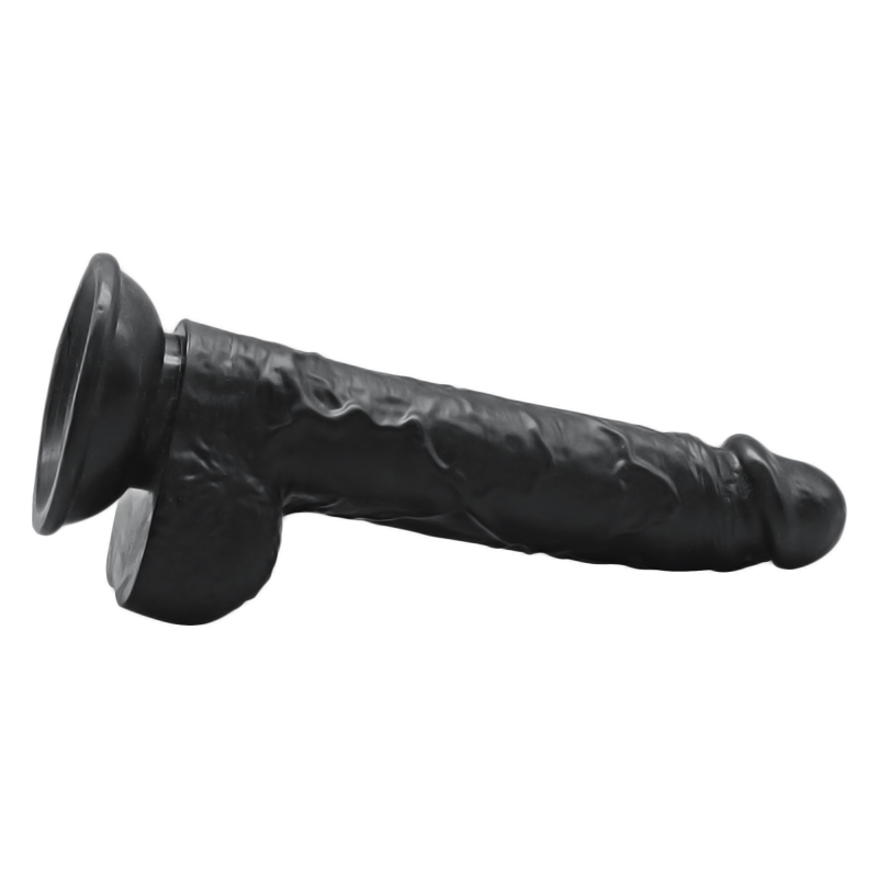 Realistic 6 Inch Veined Suction Cup Dildo With Balls