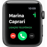 Apple Watch Series 3 (GPS) 42MM - Cinza Espacial de Alumínio com Pulseira Esportiva Preta