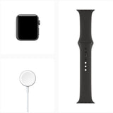 Apple Watch Series 3 (GPS) 42MM - Cinza Espacial de Alumínio com Pulseira Esportiva Preta